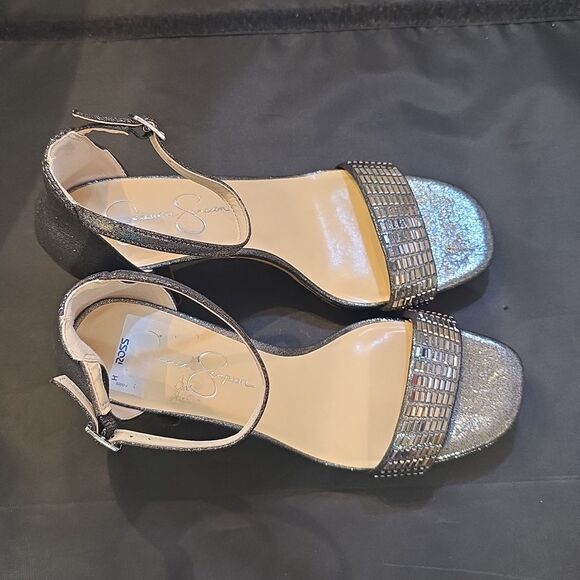 BRAND NEW JESSICA SIMPSON JP SIPRIO2 BLOCK HEEL JEWEL STRAP  SANDAL G1 - Picture 3 of 15